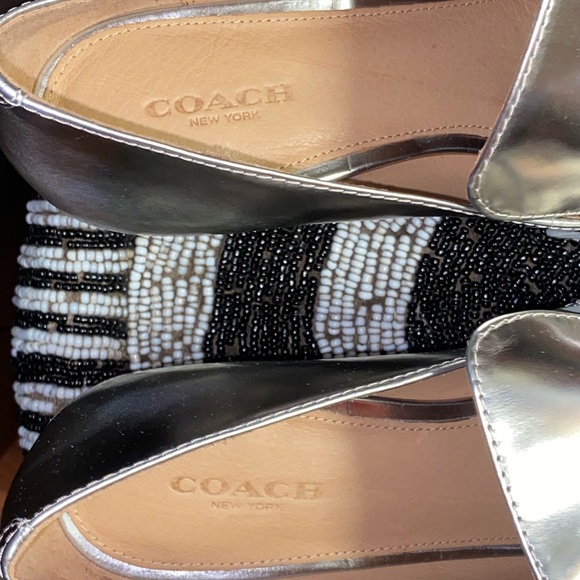 COACH ‘Betty Loafer’, Metallic/Silver, 8.5B - Picture 5 of 8